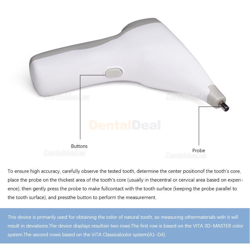 Dental Digital Color Comparator Dentist Tooth Shade Guide LCD Screen